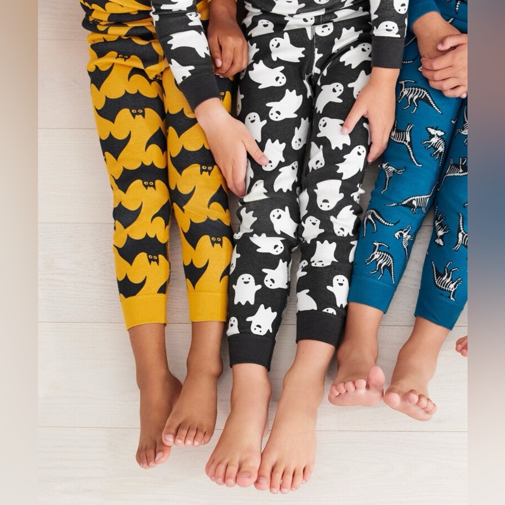 3T Hanna Andersson Bat Print Organic Cotton Pajama Pants Toddler